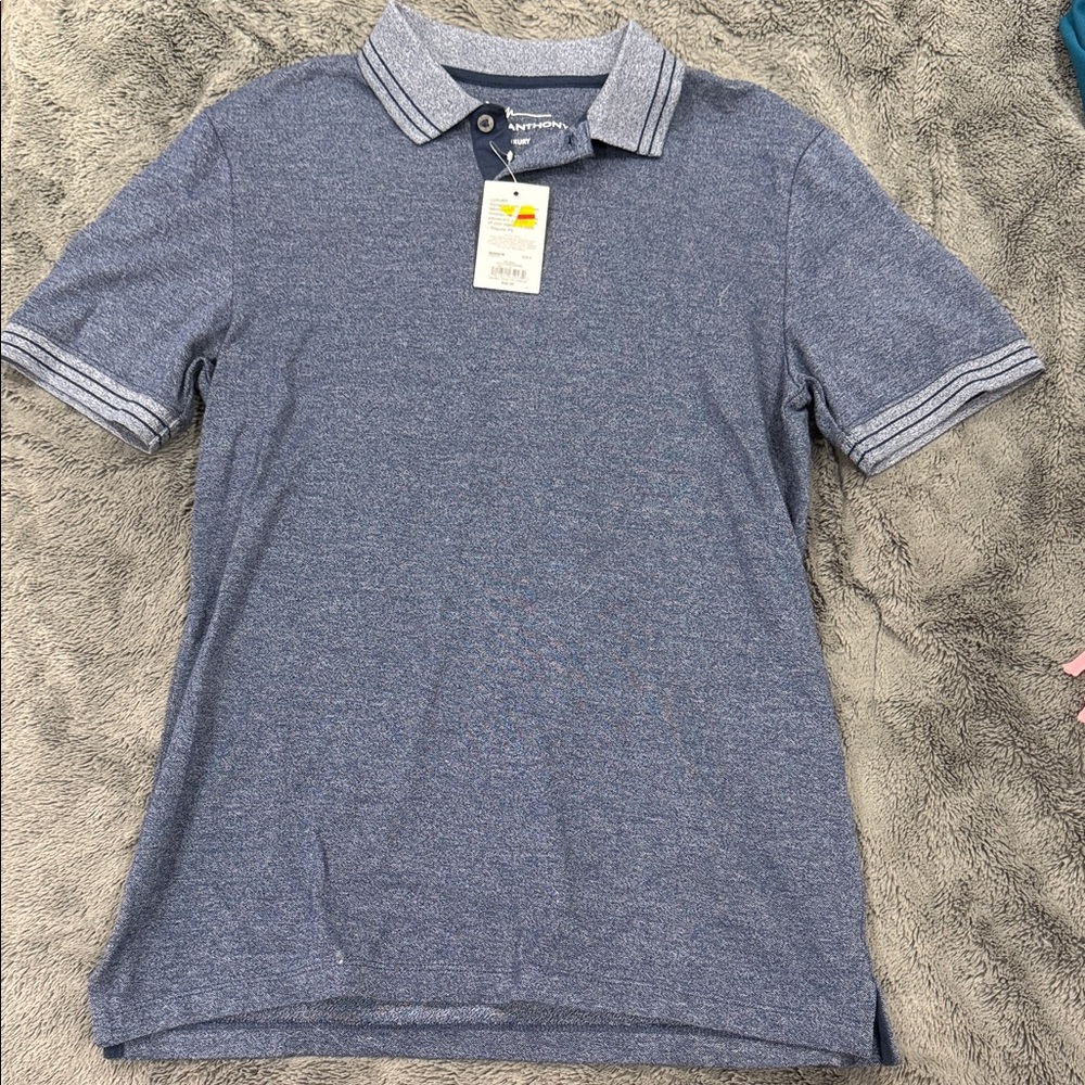 Men's Marc Anthony Blue Polo Shirt